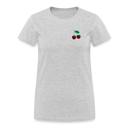 Frauen Gildan Heavy T-Shirt - Grau meliert