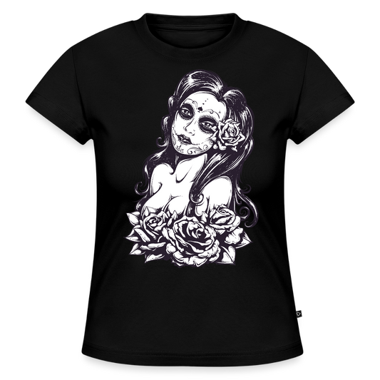Frauen Slim Fit Organic T-Shirt - Schwarz