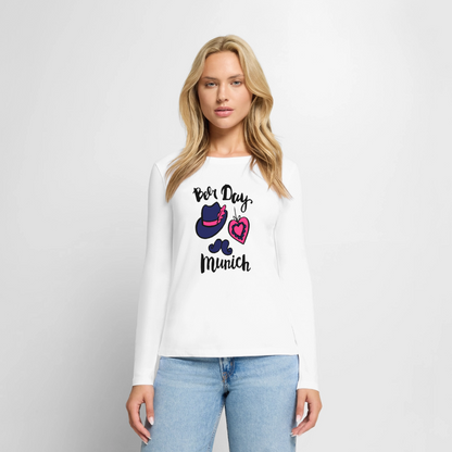 Frauen Premium Langarmshirt - Weiß