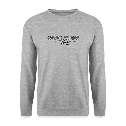 Unisex Pullover - Weißgrau meliert