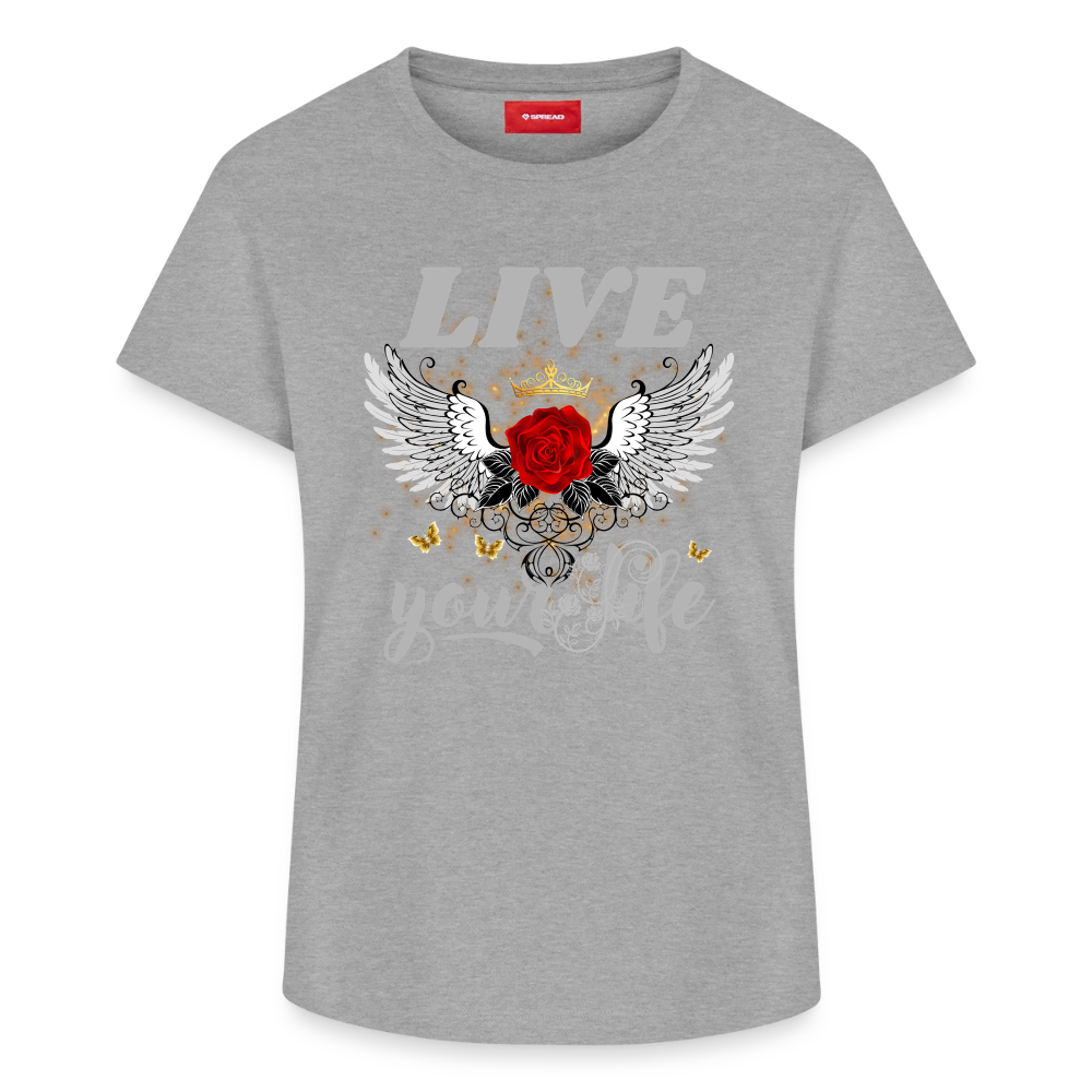 Frauen Supima Cotton T-Shirt - Grau meliert