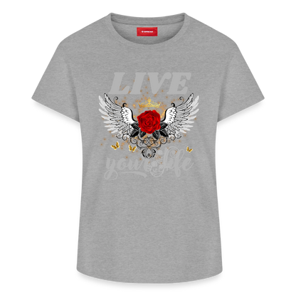 Frauen Supima Cotton T-Shirt - Grau meliert