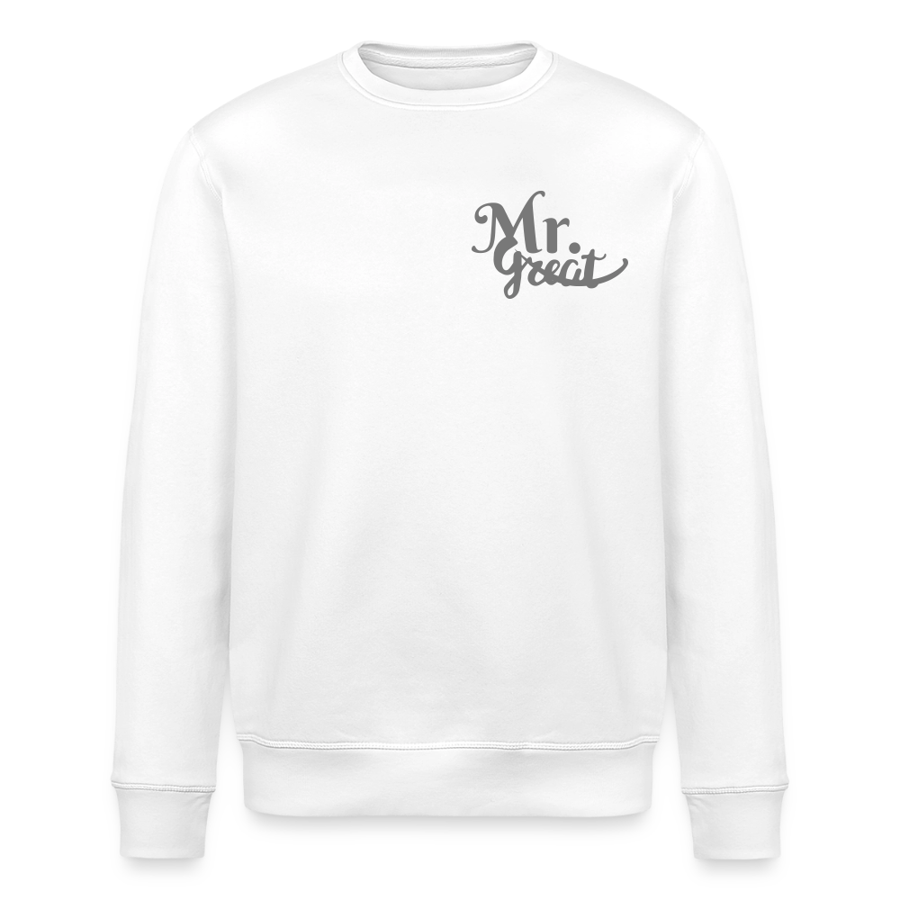 Unisex Bio-Sweatshirt ROLLER - Weiß