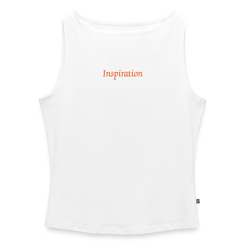 Frauen Tank Top mit U-Boot-Ausschnitt - Weiß
