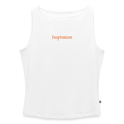 Frauen Tank Top mit U-Boot-Ausschnitt - Weiß