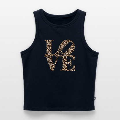 Cropped Frauen Organic Tank Top - Navy