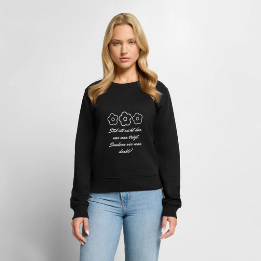 Frauen Premium Pullover - Schwarz