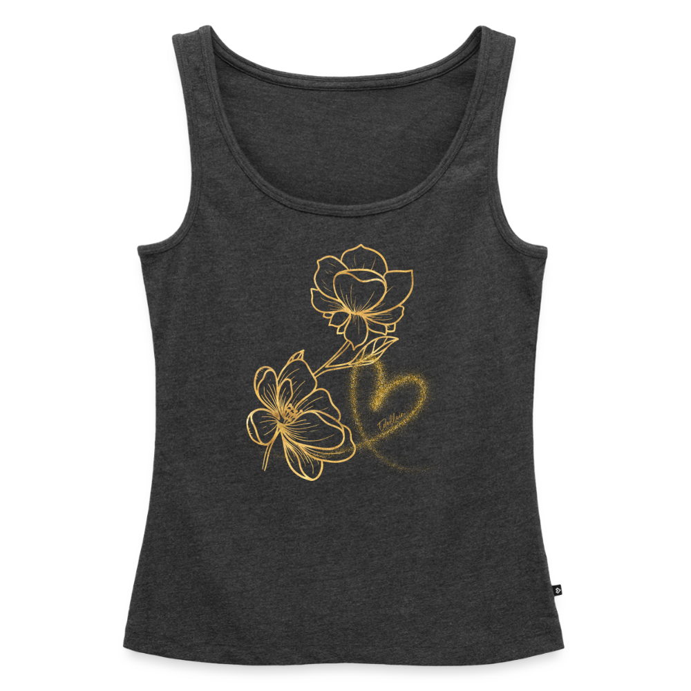 Frauen Premium Tank Top - Anthrazit meliert
