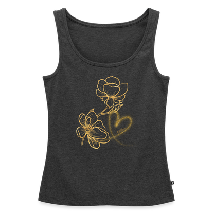 Frauen Premium Tank Top - Anthrazit meliert