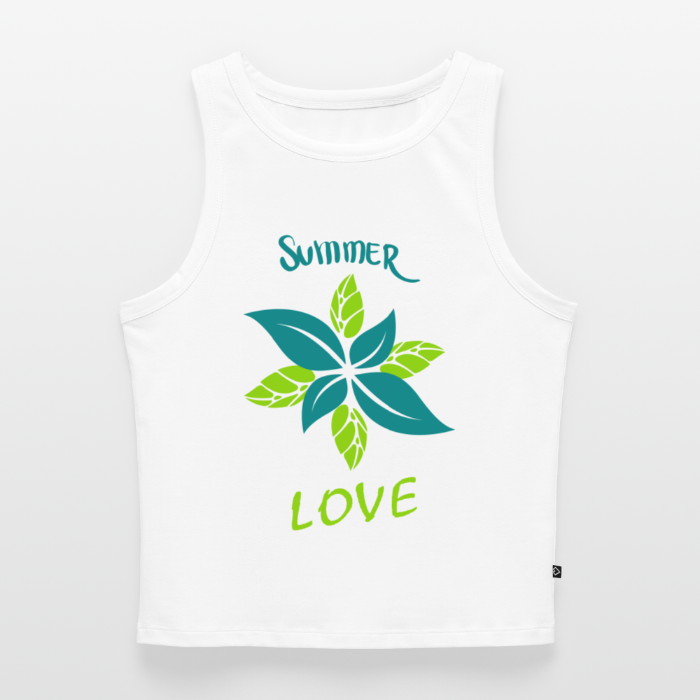 Frauen Cropped Tank Top - Weiß