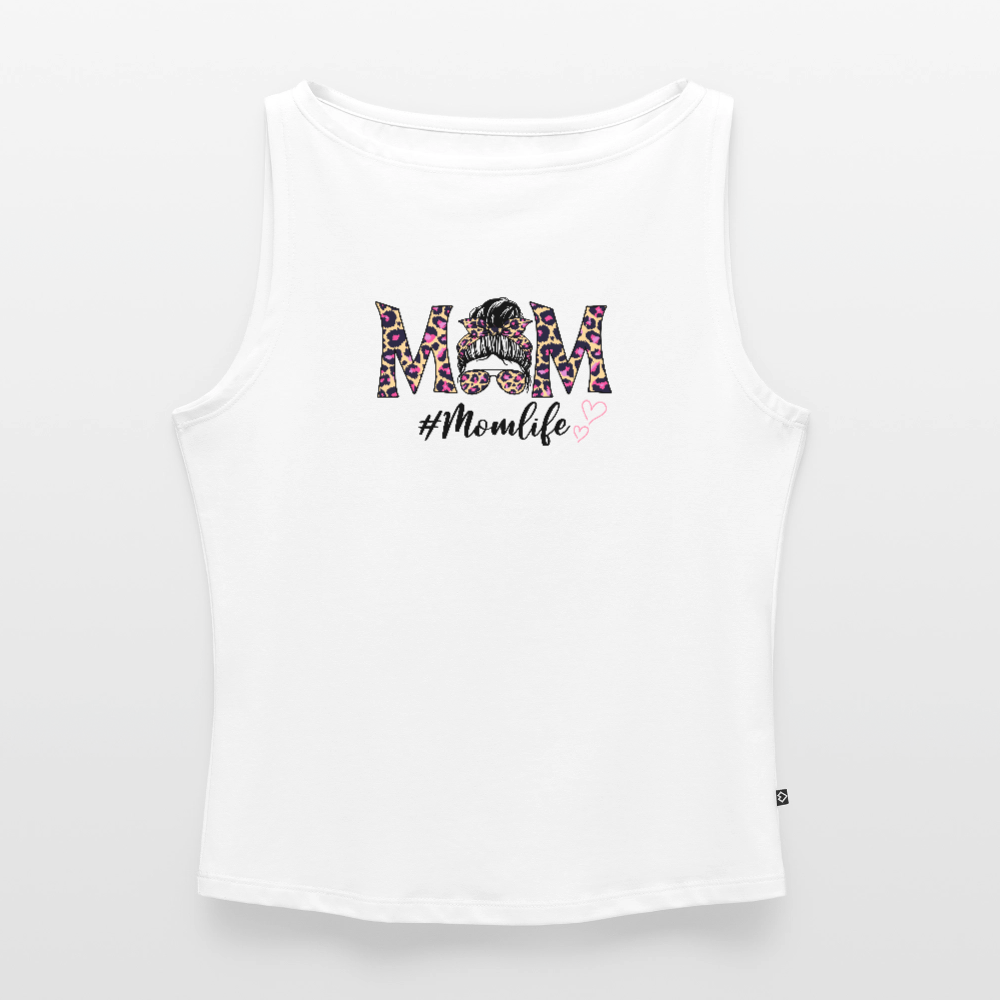 Frauen Tank Top mit U-Boot-Ausschnitt - Weiß