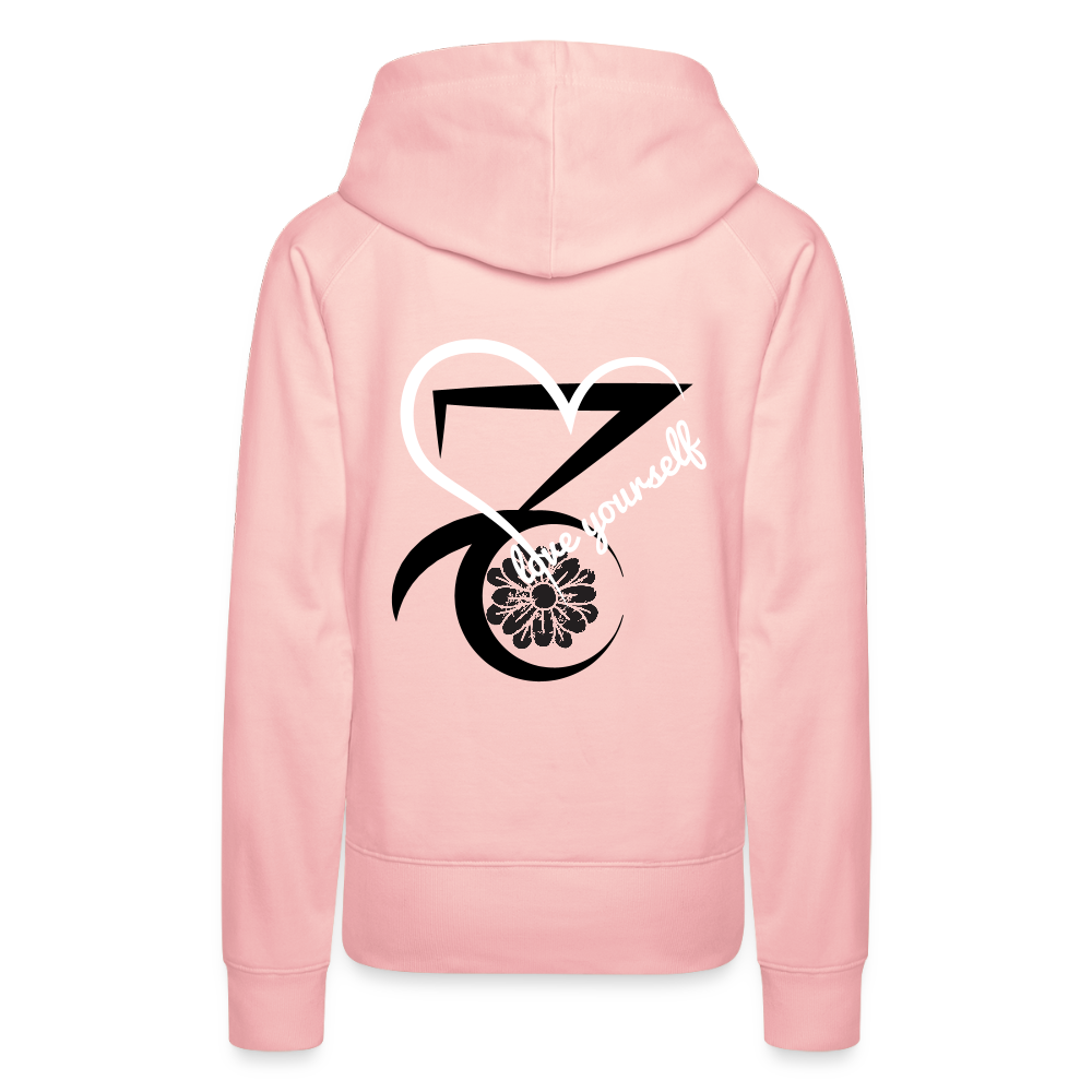 Frauen Premium Hoodie - Kristallrosa