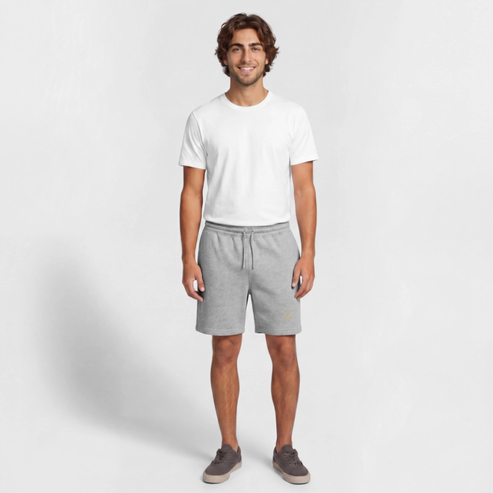 Männer Premium Organic Sweatshorts - Grau meliert