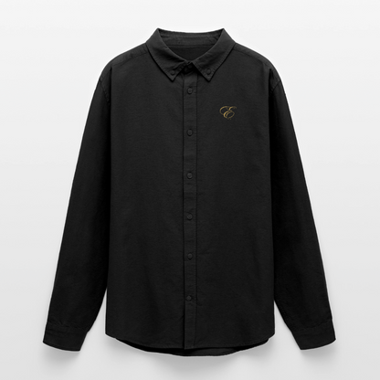 Männer Oxford Hemd - Schwarz