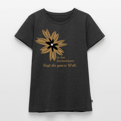 Frauen Premium T-Shirt - Anthrazit meliert