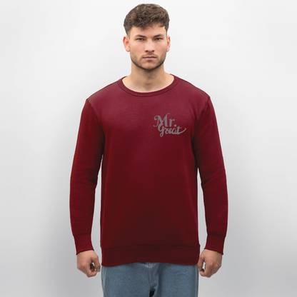 Unisex Bio-Sweatshirt ROLLER - Burgunderrot