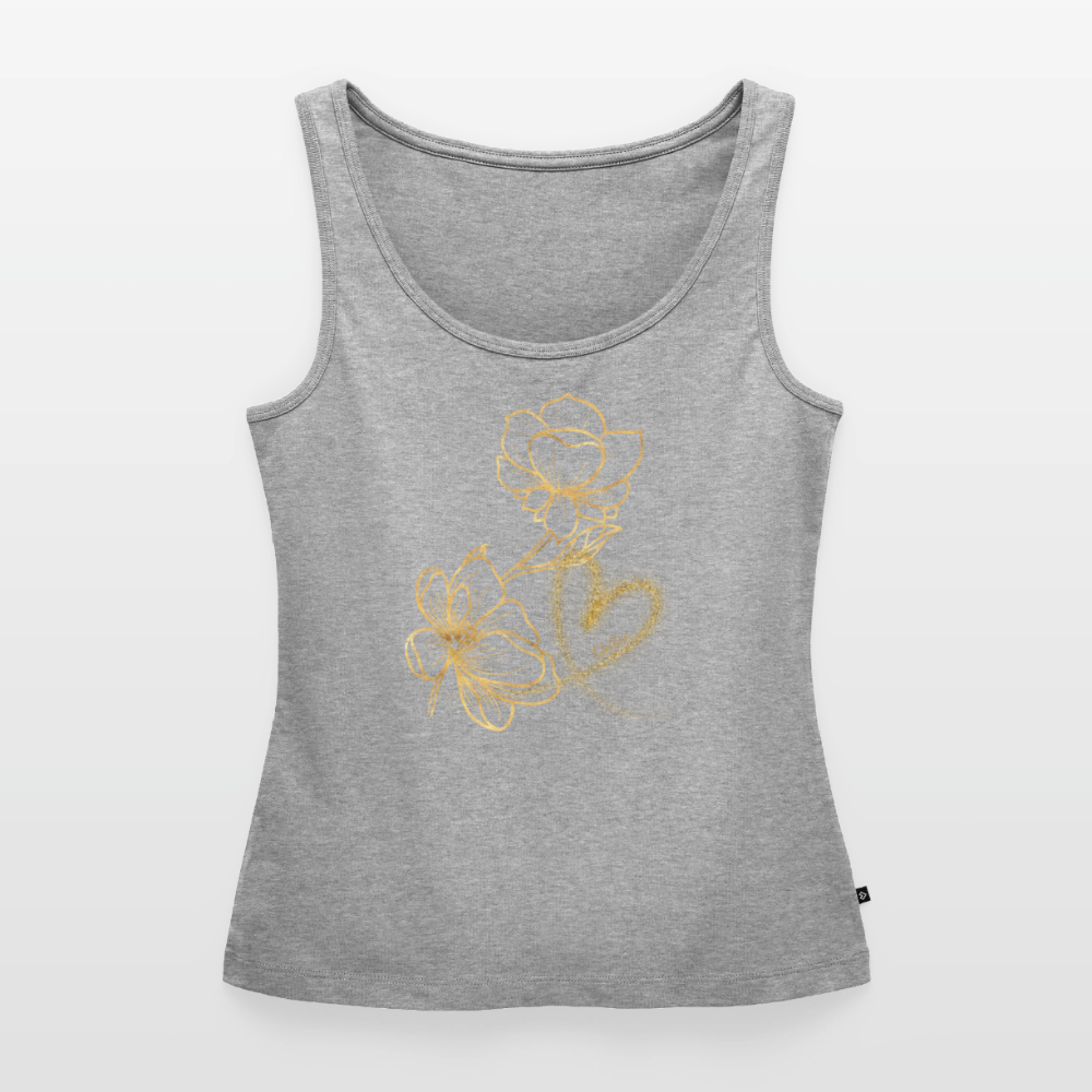 Frauen Premium Tank Top - Grau meliert