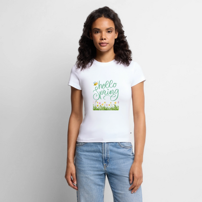 SLIM FIT Frauen Organic T-Shirt - Weiß