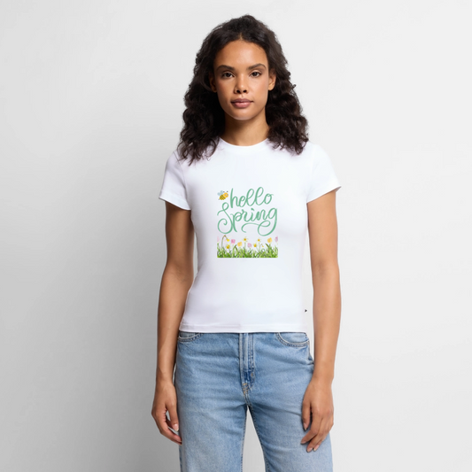 SLIM FIT Frauen Organic T-Shirt - Weiß