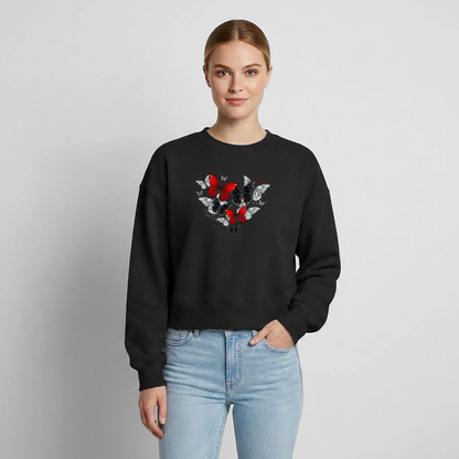 Relaxed Frauen Organic Sweatshirt - Schwarz