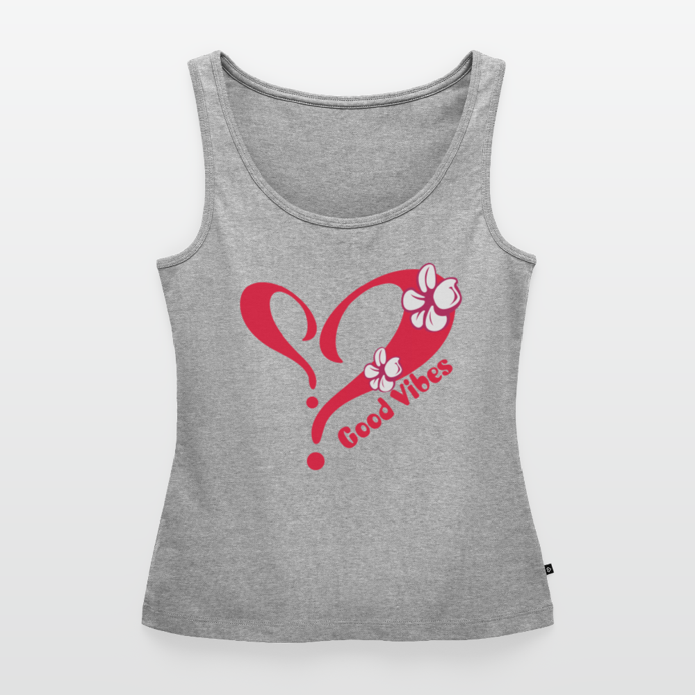 Frauen Premium Tank Top - Grau meliert