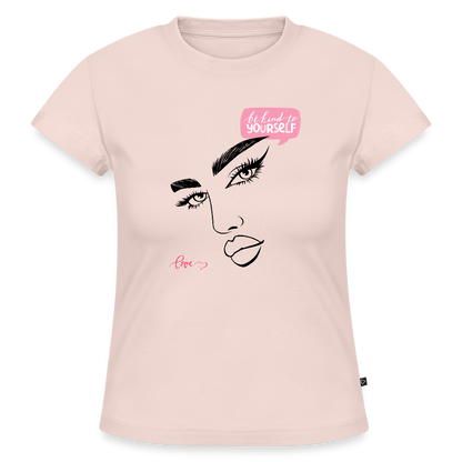 SLIM FIT Frauen Organic T-Shirt - Puderrosa