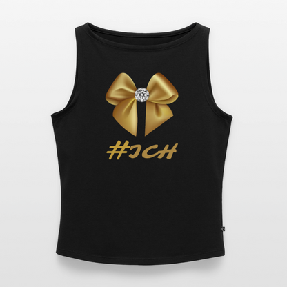Frauen Tank Top mit U-Boot-Ausschnitt - Schwarz
