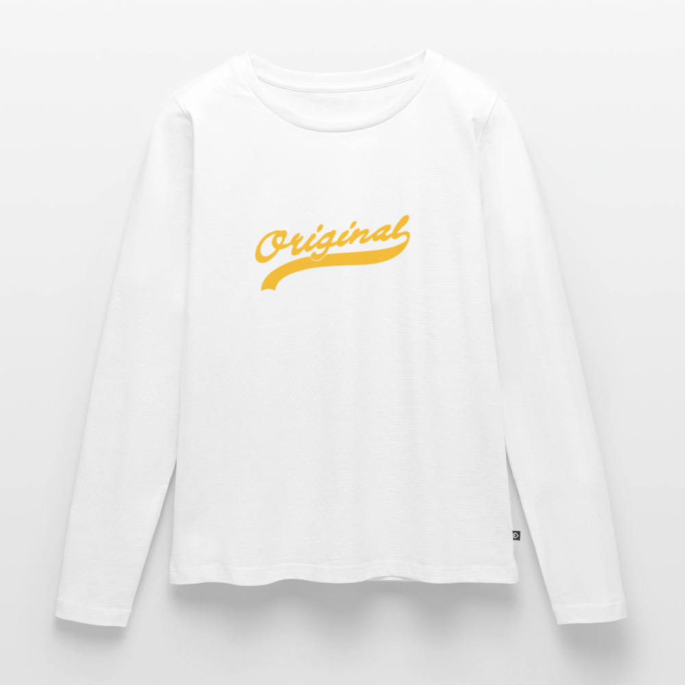 Frauen Premium Langarmshirt - Weiß