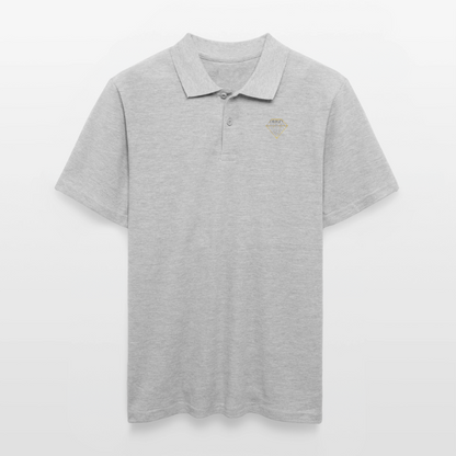 Männer Poloshirt - Grau meliert