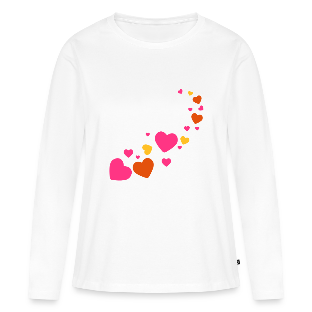 Frauen Premium Langarmshirt - Weiß