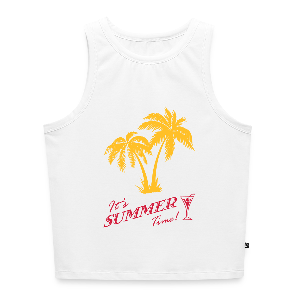Frauen Cropped Tank Top - Weiß