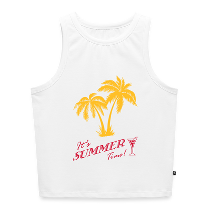 Frauen Cropped Tank Top - Weiß
