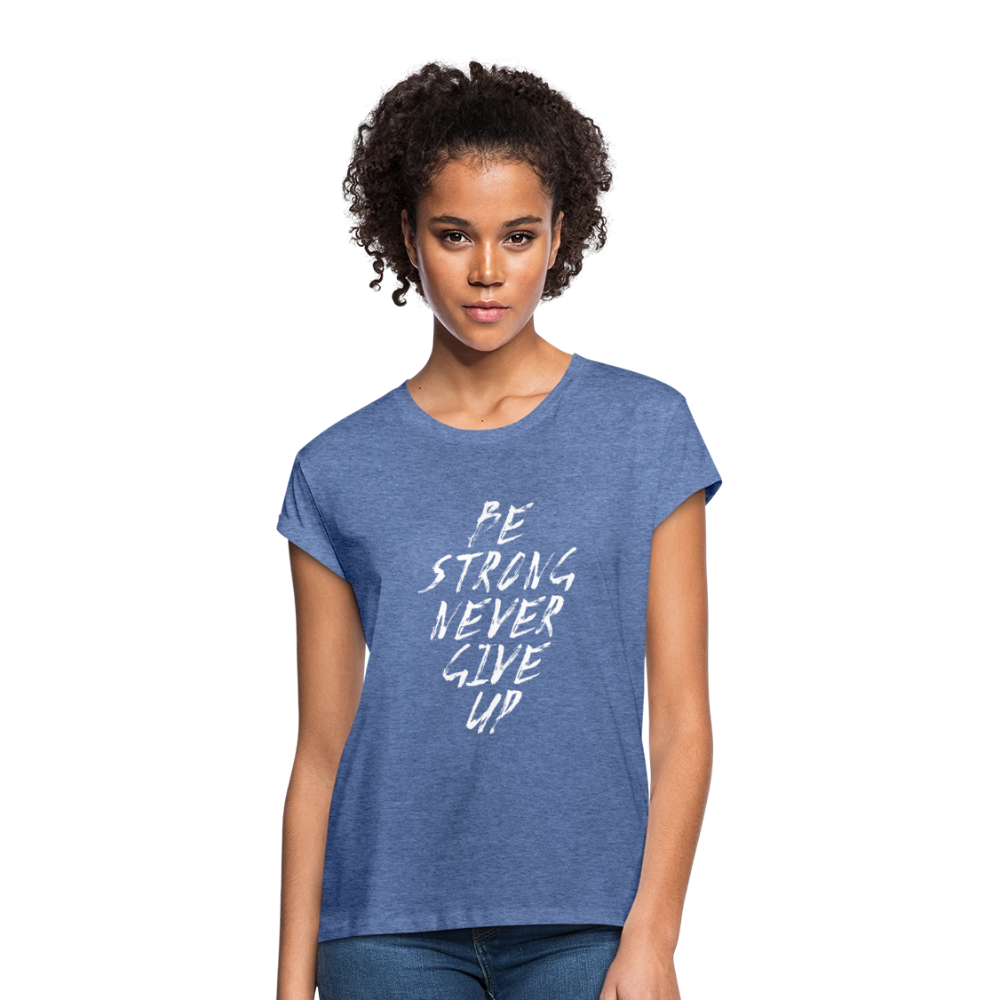 Frauen Oversize T-Shirt - Denim meliert