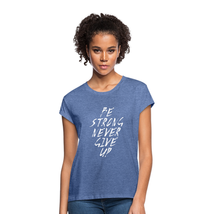 Frauen Oversize T-Shirt - Denim meliert