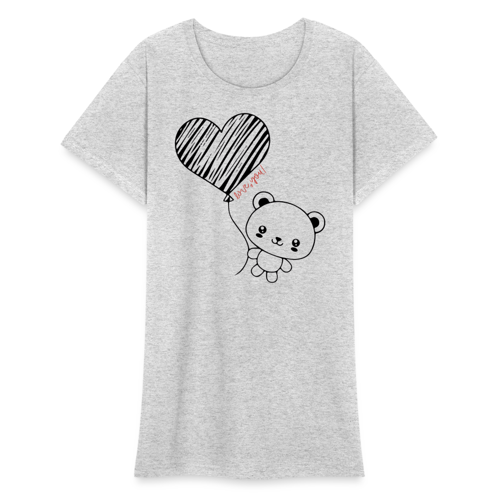 Frauen Heavy T-Shirt - Grau meliert