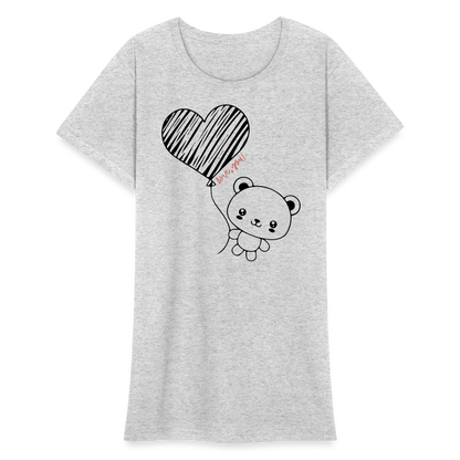 Frauen Heavy T-Shirt - Grau meliert