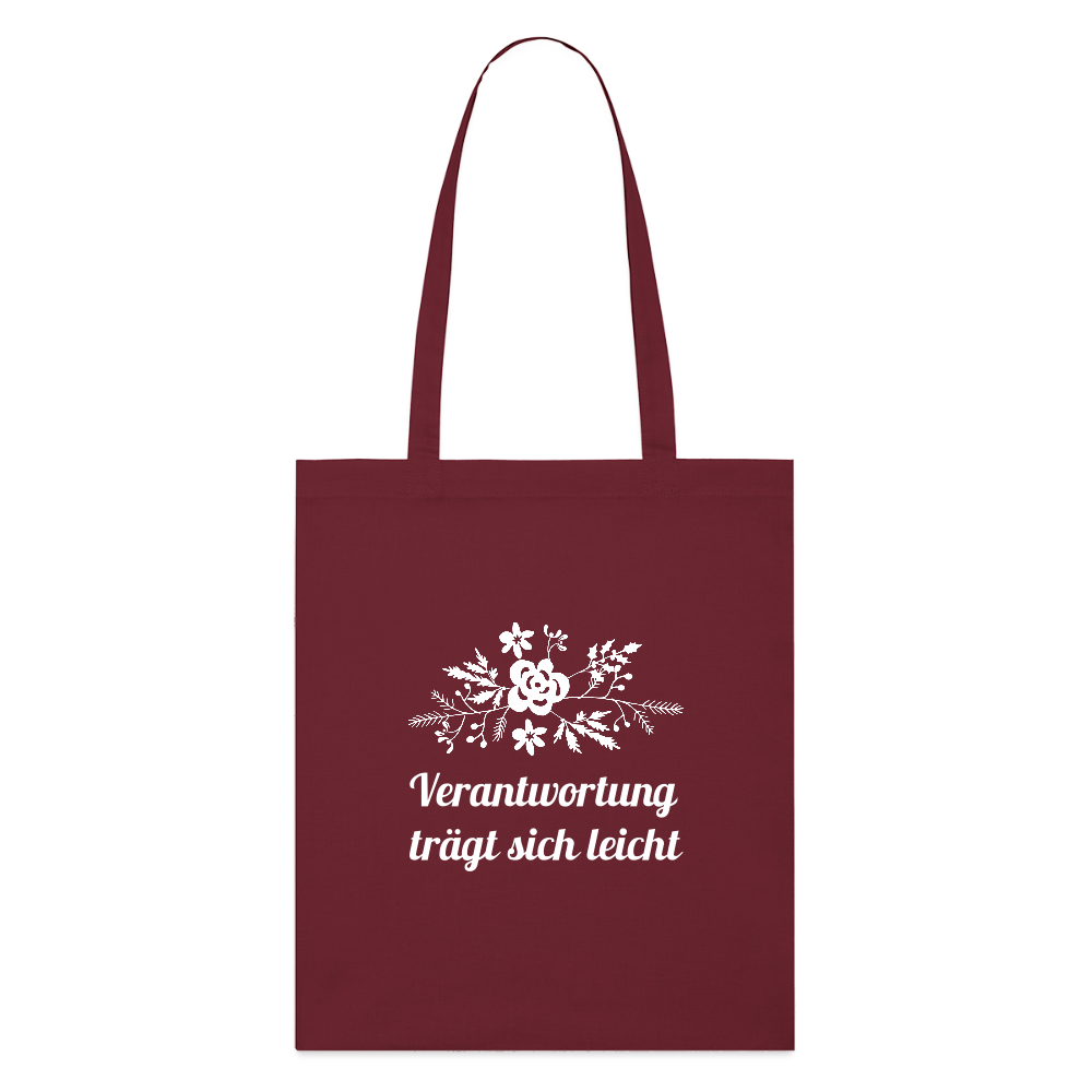 Stanley/Stella Bio-Stoffbeutel - Burgunderrot