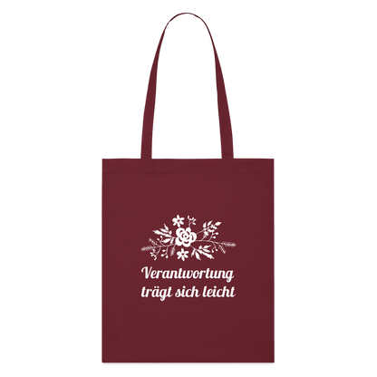 Stanley/Stella Bio-Stoffbeutel - Burgunderrot