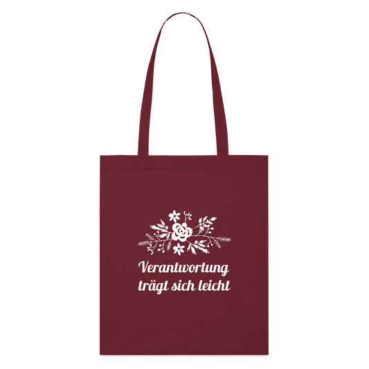 Stanley/Stella Bio-Stoffbeutel - Burgunderrot