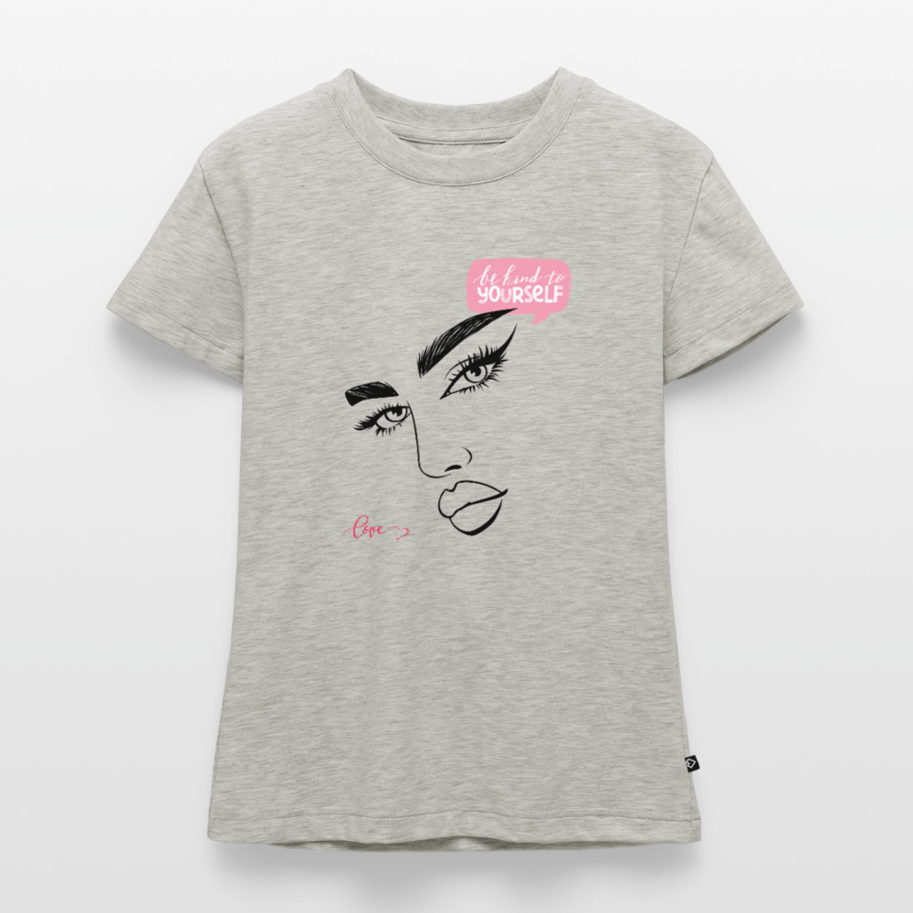 SLIM FIT Frauen Organic T-Shirt - Grau meliert