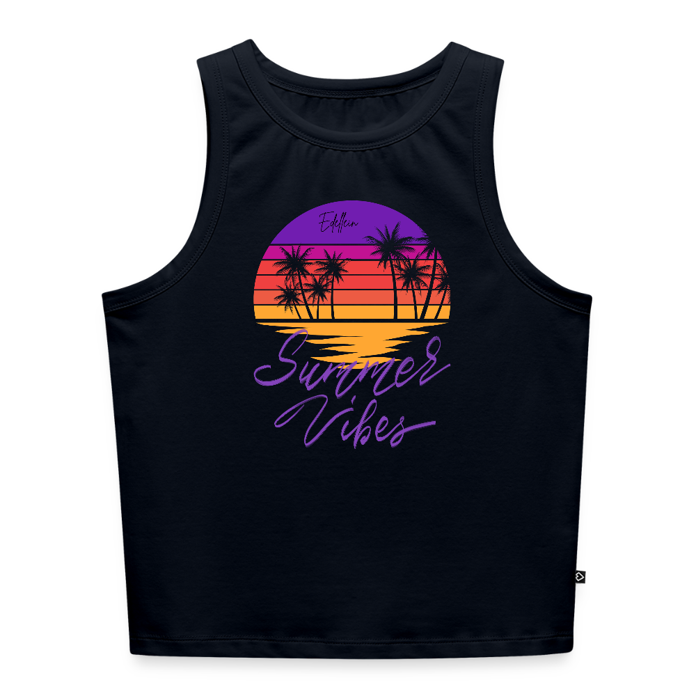 Frauen Cropped Tank Top - Navy