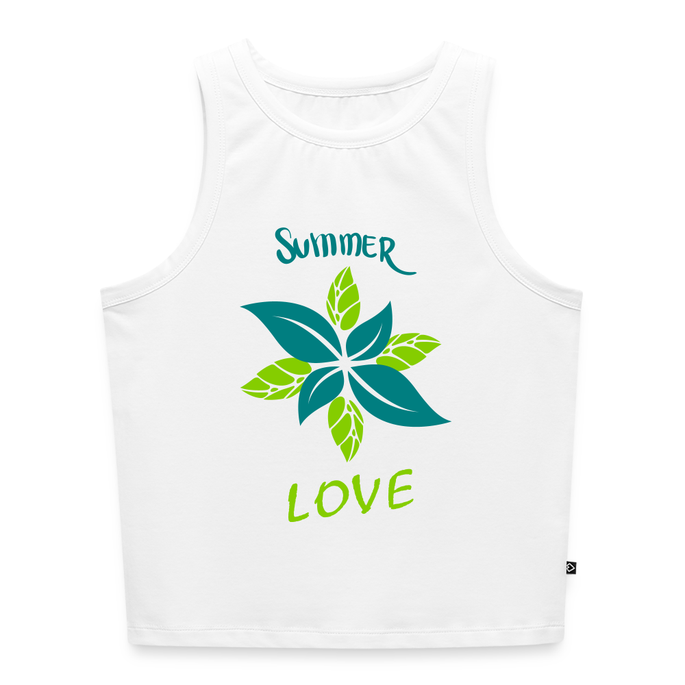 Frauen Cropped Tank Top - Weiß