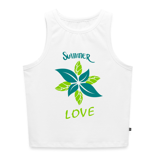 Frauen Cropped Tank Top - Weiß