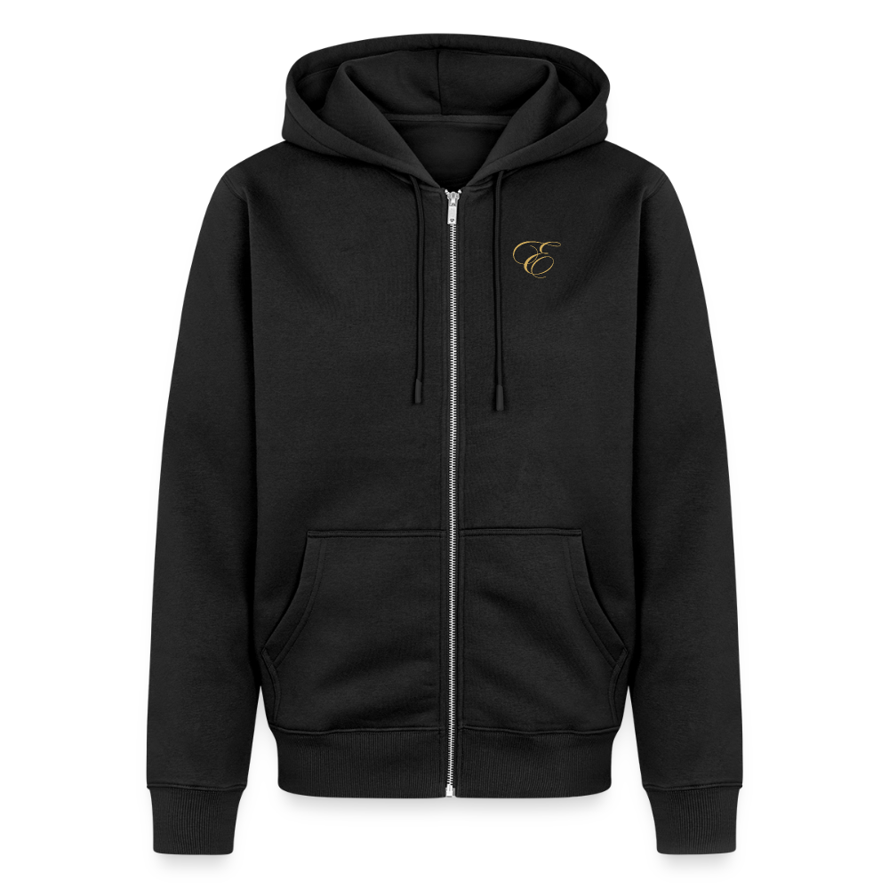 Männer Premium Kapuzenjacke - Schwarz