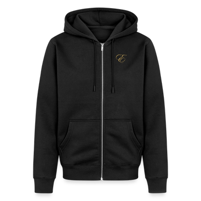 Männer Premium Kapuzenjacke - Schwarz