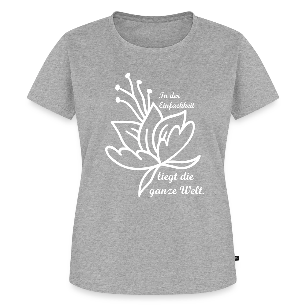 Frauen Premium T-Shirt - Grau meliert
