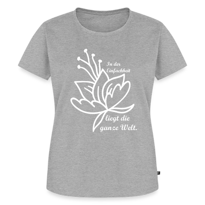 Frauen Premium T-Shirt - Grau meliert