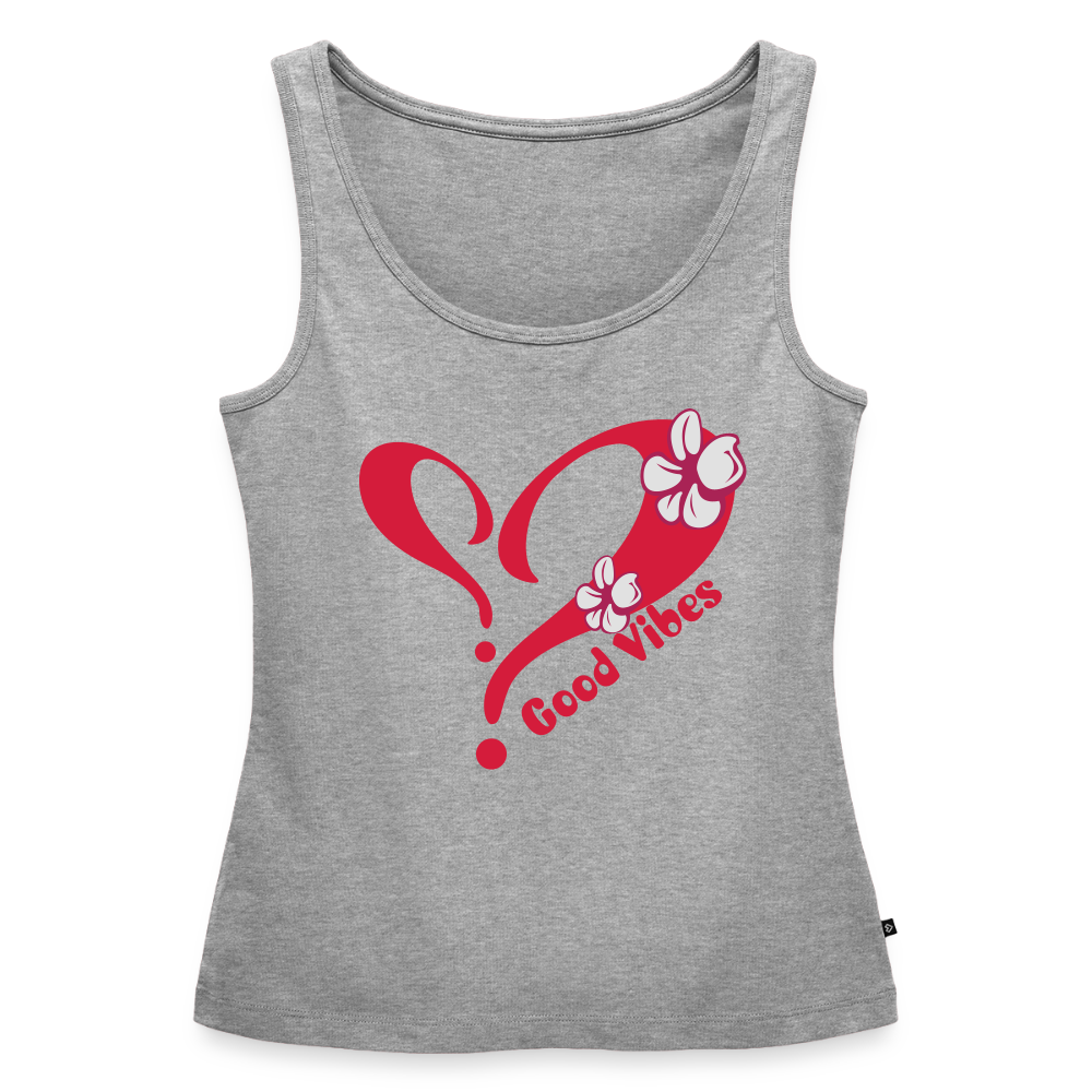 Frauen Premium Tank Top - Grau meliert