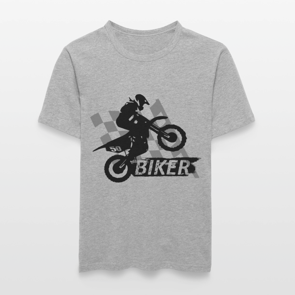 Männer Slim Fit T-Shirt - Grau meliert