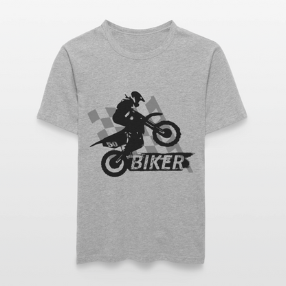 Männer Slim Fit T-Shirt - Grau meliert